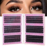 30D 40D 50D 60D 80D 100D Wispy Kit d'extension de cils individuels DIY à la maison 10mm -16mm mix Cils en grappe naturels et duveteux DIY cluster lashes (Mix 10-16mm)