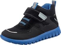 Superfit Sport7 Mini Sneaker, Black Light Blue 0000, 10 UK Child