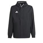 adidas Men's Entrada 22 All-Weather Jacket, Black, XL Tall