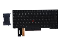 Sunrex - Ersättningstangentbord För Bärbar Dator - Med Clickpad, Trackpoint - Bakgrundsbelyst - Qwerty - Nordisk - Svart - Fru - För Thinkpad E490  L380  L390  L480  T480  T480s  T490