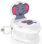 JAMARA Mon Petit éléphant avec Son et Porte-Papier Toilette – Facile à Nettoyer, ventouses pour Un Bon Maintien, Porte-Papier Toilette, Dossier Amovible, lumière LED