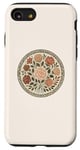 Coque pour iPhone SE (2020) / 7 / 8 Rose florale botanique, style bohème minimaliste, roses d'amour