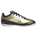 adidas F50 Club Messi Football Boots Indoor, Gold met/Cloud White/core Black, 1 UK