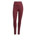 adidas Women's Yoga Essentials High-Waisted Leggings, Shadow Red, S