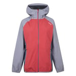 Regatta Veste Technique protectrice IMBER III imperméable et Respirante avec Capuche réglable Jackets Waterproof Shell Femme, Red Sky/Dapple, FR : 2XL (Taille Fabricant : 20)