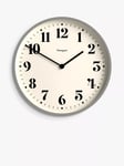 Newgate Clocks Number Two Quartz Analogue Wall Clock, 45cm, Grey