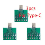 Carte De Test Pcb Micro Usb,Charge S6 Flex,Testeur Pour Iphone,Andorid,Type-C,Réparation De Smartphone,Lot De 3 Pièces - Type For Type-C