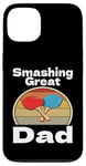 Coque pour iPhone 13 Drôle Smashing Great Dad Ping Pong Lover Game Winner Retro