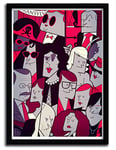 K.Olin Tribu - Affiche Rocky Horror par Ale Giorgini, Papier, Blanc, 25 x 35 x 1 cm