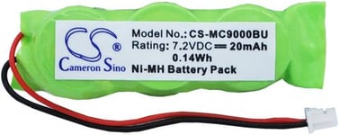 Kompatibelt med Symbol MC9090-SU0HJAFA65R, 7.2V, 20 mAh