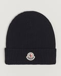 Moncler Logo Embossed Beanie Black