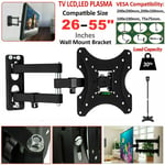 Full Motion TV Wall Mount Bracket Swivel Tilt 14 18 26 32 40 42 Inch LED LCD UK