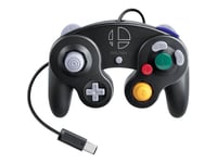 Nintendo Gamecube Controller - Super Smash Bros. Edition - Spelkontroll - Kabelansluten - Svart - För Nintendo Switch