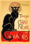 TOURNéE du CHAT NOIR Rtzm-POSTER LITHOGRAPHIQUE 50x70cm d'une AFFICHE VINTAGE