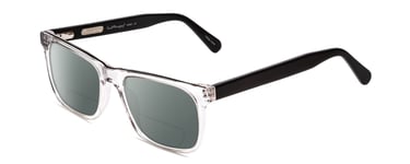 Ernest Hemingway H4861 Cateye Polarize BI-FOCAL Sunglasses in Clear Crystal 55mm