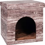 FLAMINGO Chalet Maisonnette pour Chat 38 x 38 x 37 cm