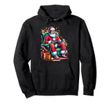 Funny Video Games Santa Gamer 8-bit Gaming Christmas Gamers Pullover Hoodie