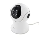 Caméra de surveillance rotative Wi-Fi int/ext - 1080p - 16Go - blanc et noir - Chacon