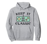 Keep It Classic Video-games Gaming Gamer Nes Controller Pullover Hoodie