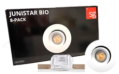 SG Junistar BIO Hvit 2700K 8-pack