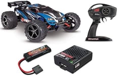 Traxxas 71054-8 E-Revo 1/16 Monster Truck Brushed + Battery & Charger Blue