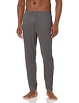 Jockey Men's City Scape Terry Jogger Casual Pants, Charcoal Grey Heather, Small