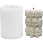 Pelare Skelett Ljusform 3D Skalle Silikonform Pillar Skeleton Candle