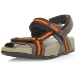 Sandales enfant FitFlop  Hyker TM boy chocolate/orange (leather)