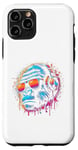 Coque pour iPhone 11 Pro Monkey DJ Disco Music Lover Gorilla Chimpanzee Casque audio