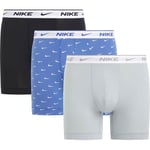 Nike Boxer Brief 3-PK - Blå/Grønn/Sort, størrelse X-Large