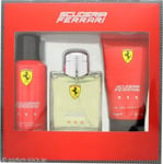 Ferrari Scuderia Red Gift Set 125ml EDT + 150ml Deo Spray + 150ml Hair & Body Wash