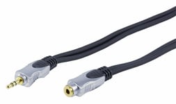 5m LONG 3.5mm Mini Jack Plug to Socket AUX Headphone Extension Cable Lead Metre