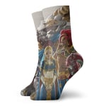 Chaussettes de Compression Legend Zelda Sci-FI Game Chaussettes Chaussettes athlétiques Pure Crew Chaussettes Chaudes Unisexes Chaussettes de Sport