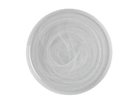 Maxwell & Williams Grande assiette de service Marblesque GG0093 avec effet tourbillon albâtre, verre fait main, blanc, 39 cm