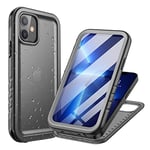 Cozycase Coque pour iPhone 12/12 Pro Étanche Antichoc - 360 degres Incassable Militaire Rigide Intégrale Case/Bumper/Housse【IP68 Waterproof/Imperméable】Etui Anti Choc Eau avec Protection Camera/Ecran