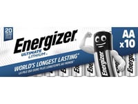 ENERGIZER Ultimate Lithium batteri - 10 x AA-type - Li