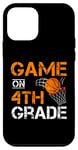 Coque pour iPhone 12 mini Jeux amusants sur le basket-ball de quatrième année premier jour d'école