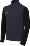 Nike Mixte Enfant Long Sleeve Top Y NK SF Strk24 Dril Top, Obsidian/Black/Hyper Turq/White, FD7591-453, XL