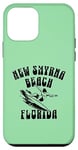 Coque pour iPhone 12 mini Smyrna Beach Florida Surf Style rétro vieilli