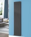 NRG 1800x408 Vertical Flat Panel Designer Radiators Central Heating Rad Double Column Anthracite