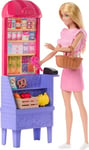 Barbie and Teresa Recipe for Friendship Fashion Doll & Playset, Malibu at the Market Theme with 11 Accessories Including Market Stand & Food, JCT05