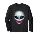 Alien with Full Beautiful Lips Long Sleeve T-Shirt