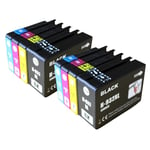 Ensemble de cartouches d'encre compatibles pour imprimante HP,OffSTRjet 6700 Premium,932XL,933XL,7510,7512,7110,7610,7612 - Type 8PK-2BK 2C 2M 2Y