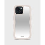 holdit iPhone 15/14/13 Skal Wavy Light Beige Mirror