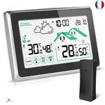 Station Meteo Interieur Exterieur Sans Fil, Thermomètre Numérique Hygromètre St