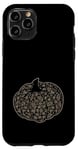 Coque pour iPhone 11 Pro Citrouille noire de sorcière pour femme