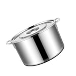 Casserole Dish Family Size Cooking Pot Stainless Steel Stockpot With Glass Lid