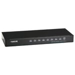 BLACK BOX DVI-D Splitter with Audio and HDCP  1 x 8 - video/lyd-splitter - 8 porter - TAA-samsvar