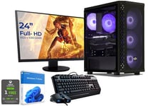 Sedatech Pack PC Gamer Expert • AMD Ryzen 9 5900X • Radeon RX6700XT • 16Go RAM • 1To SSD M.2 • Wifi • BT • Windows 11 • Unité centrale • Moniteur 24