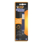 Bic Recharge pour stylo encre gel à séchage rapide - bleu blister de 2